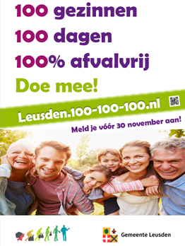 100 huishoudens, 100 dagen, 100% afvalvrij